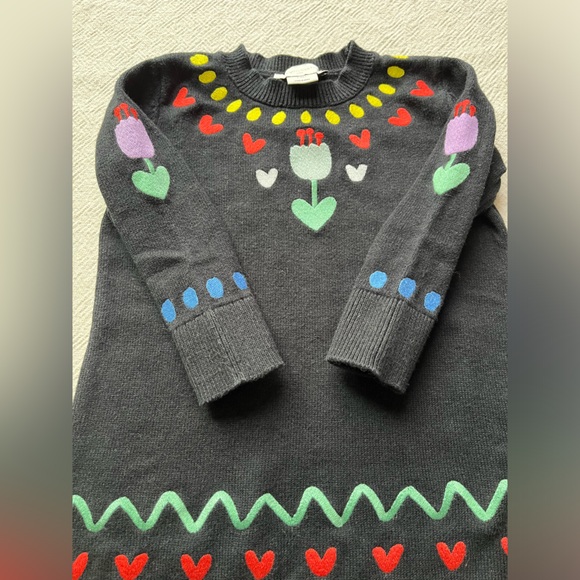 Stella McCartney Kids Tulip Embroidery Sweater Dress (2Y) - Picture 4 of 6